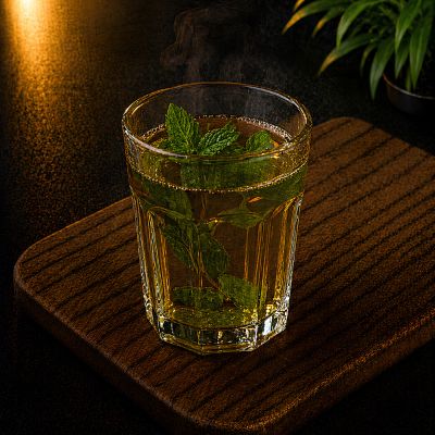 Frischer Minztee